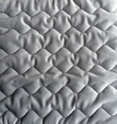 Prabangi velvetinė lovatiesė "Naroa Grey", pilkos spalvos